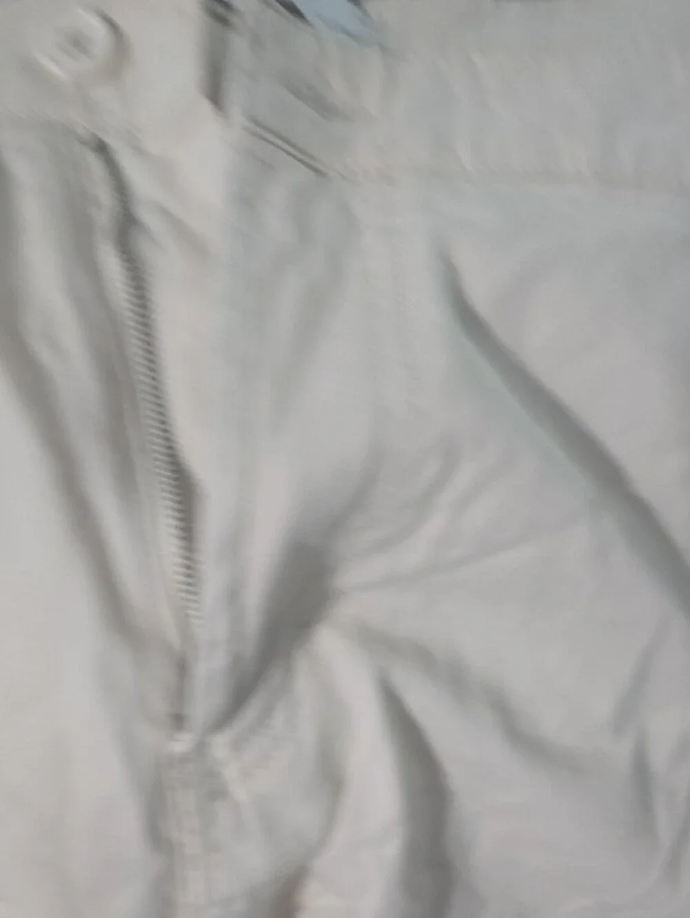 Men's Flat Front Cotton Shorts in Off-White